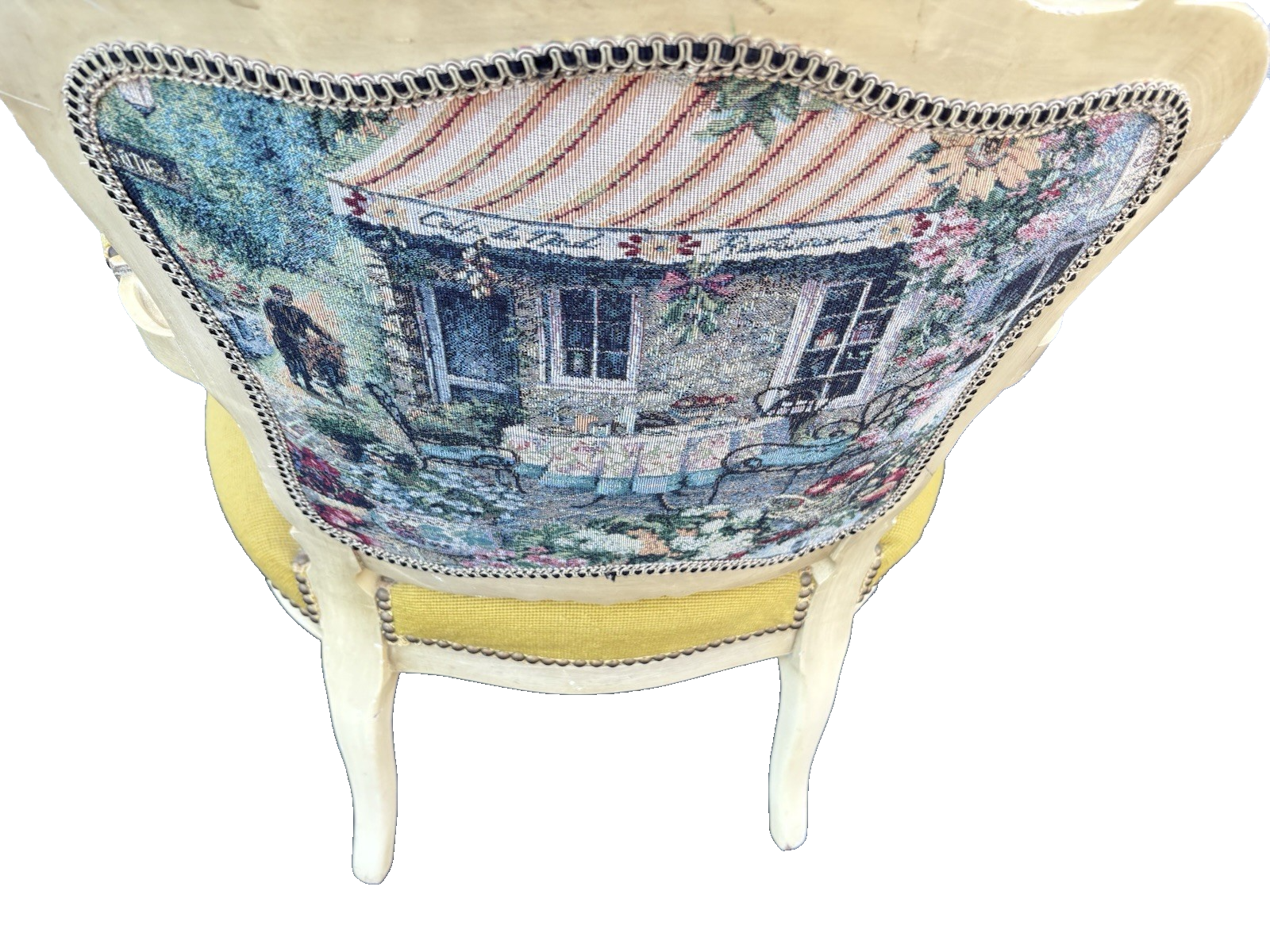 61829  Quality Floral Needlepoint Armchair Chair