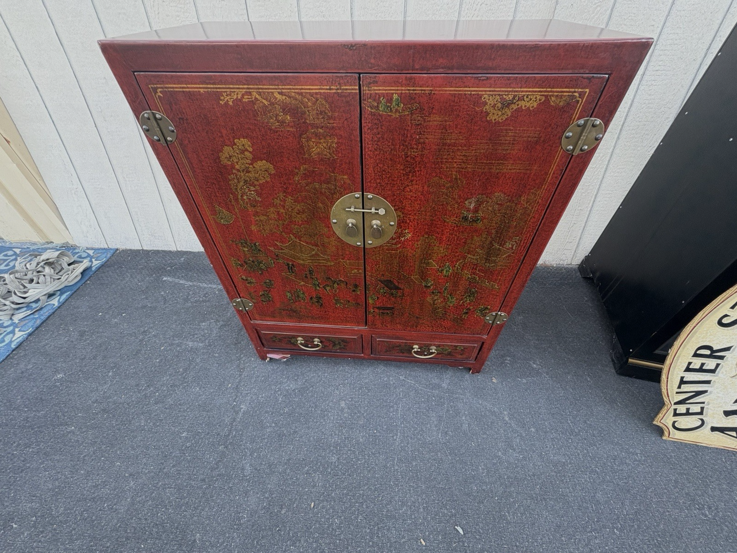 66697   Oriental Storage Cabinet Chest