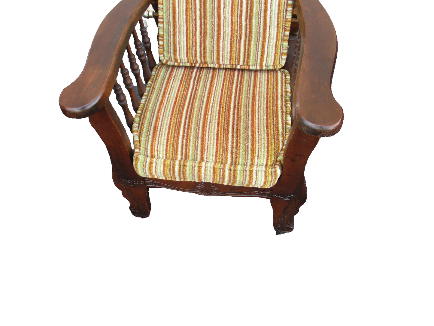 64294  RARE Childs Mahogany Antique Morris Chair Salesman Sample