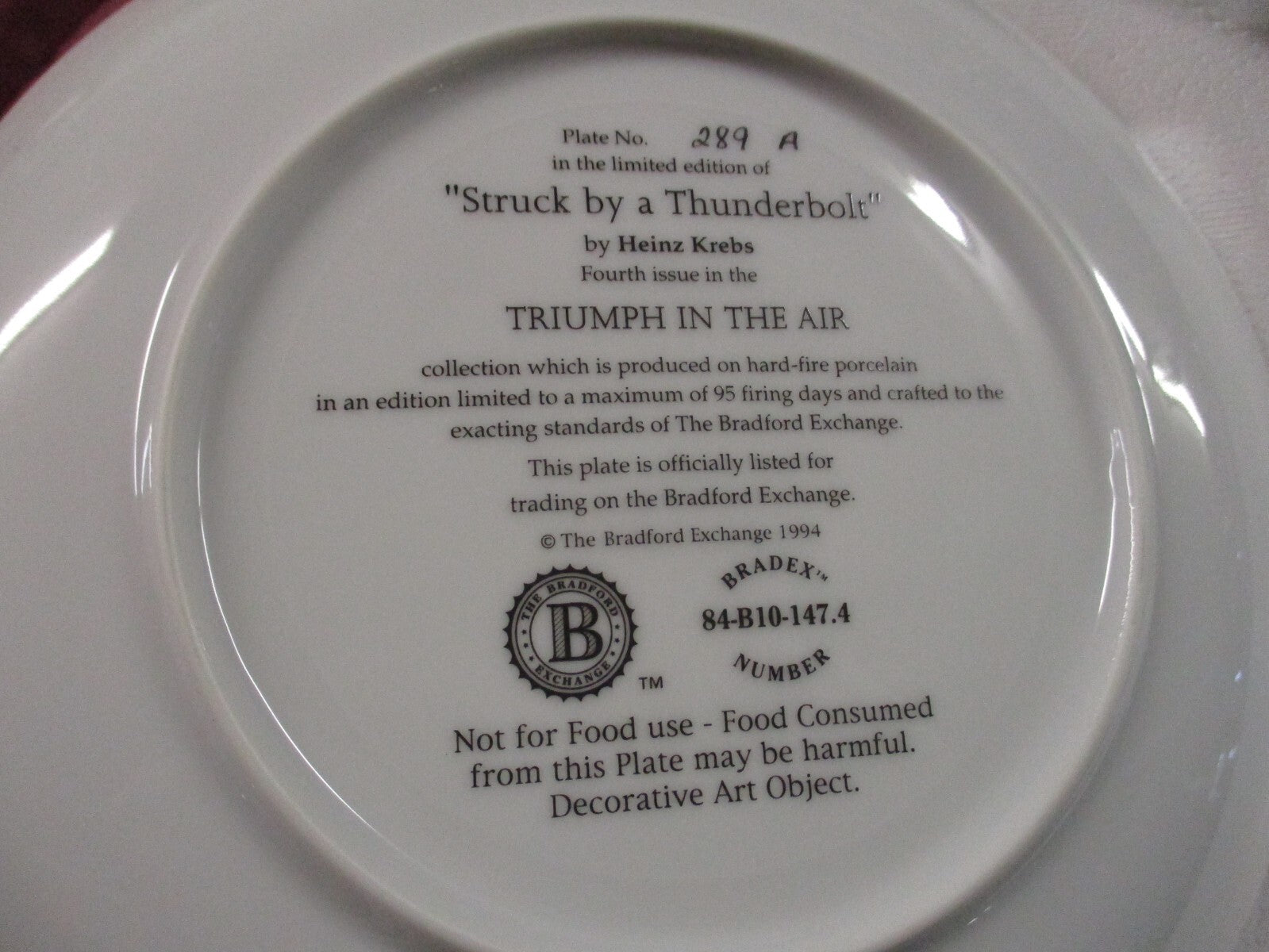 ES 04:   3 Military Plates 1 With JOHN Wayne Franklin Mint  +   2 Heinz Krebs