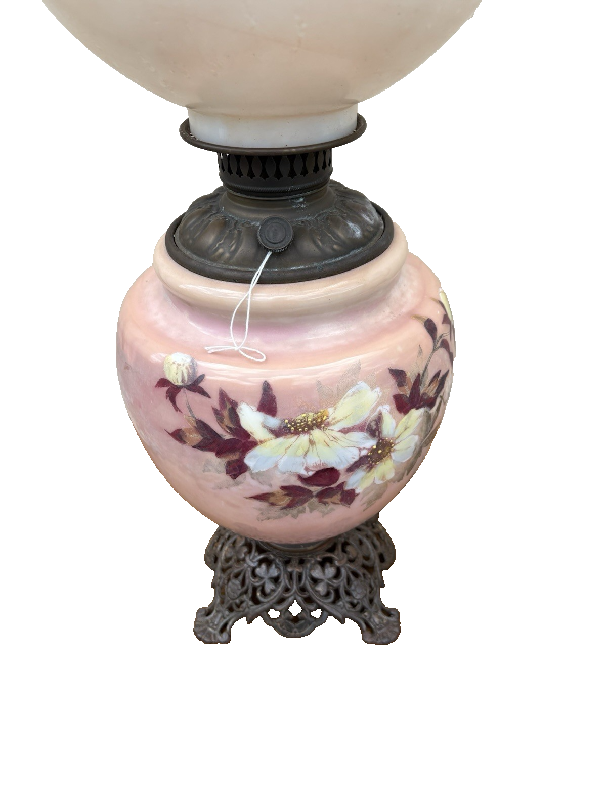 66595   Gone with The Wind Electrified Oil Lamp ARTIST SIGNED