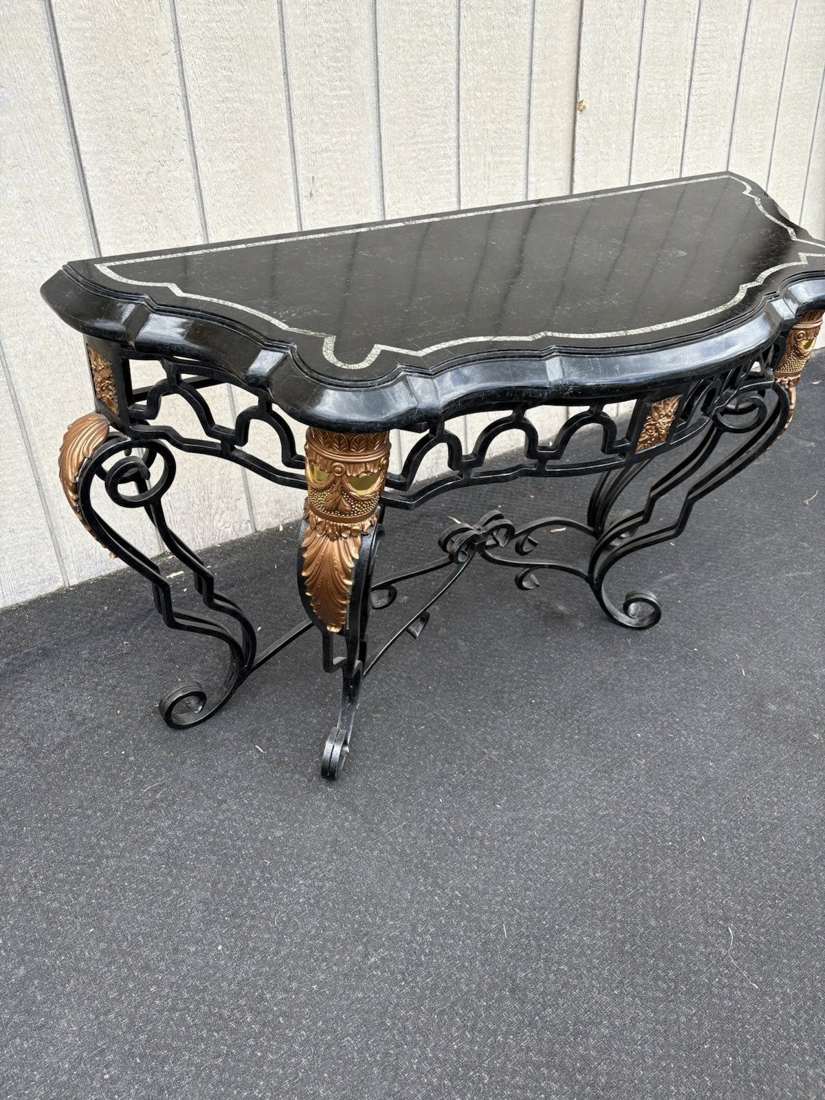 66849    Super Quality Marble Top Console Table Hall Stand Sideboard Server