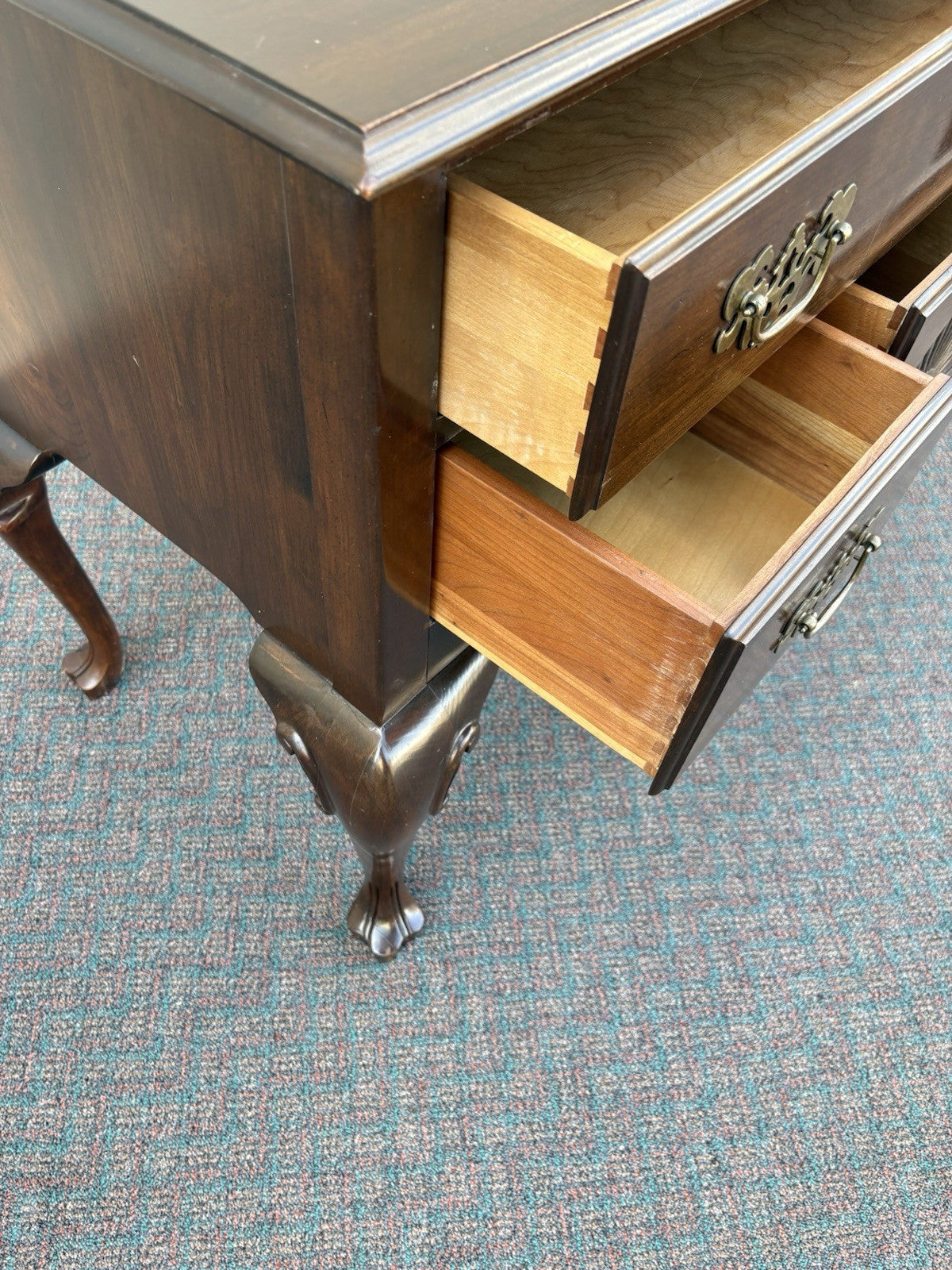 66716 Ethan Allen Mahogany Low Boy Dresser Chest