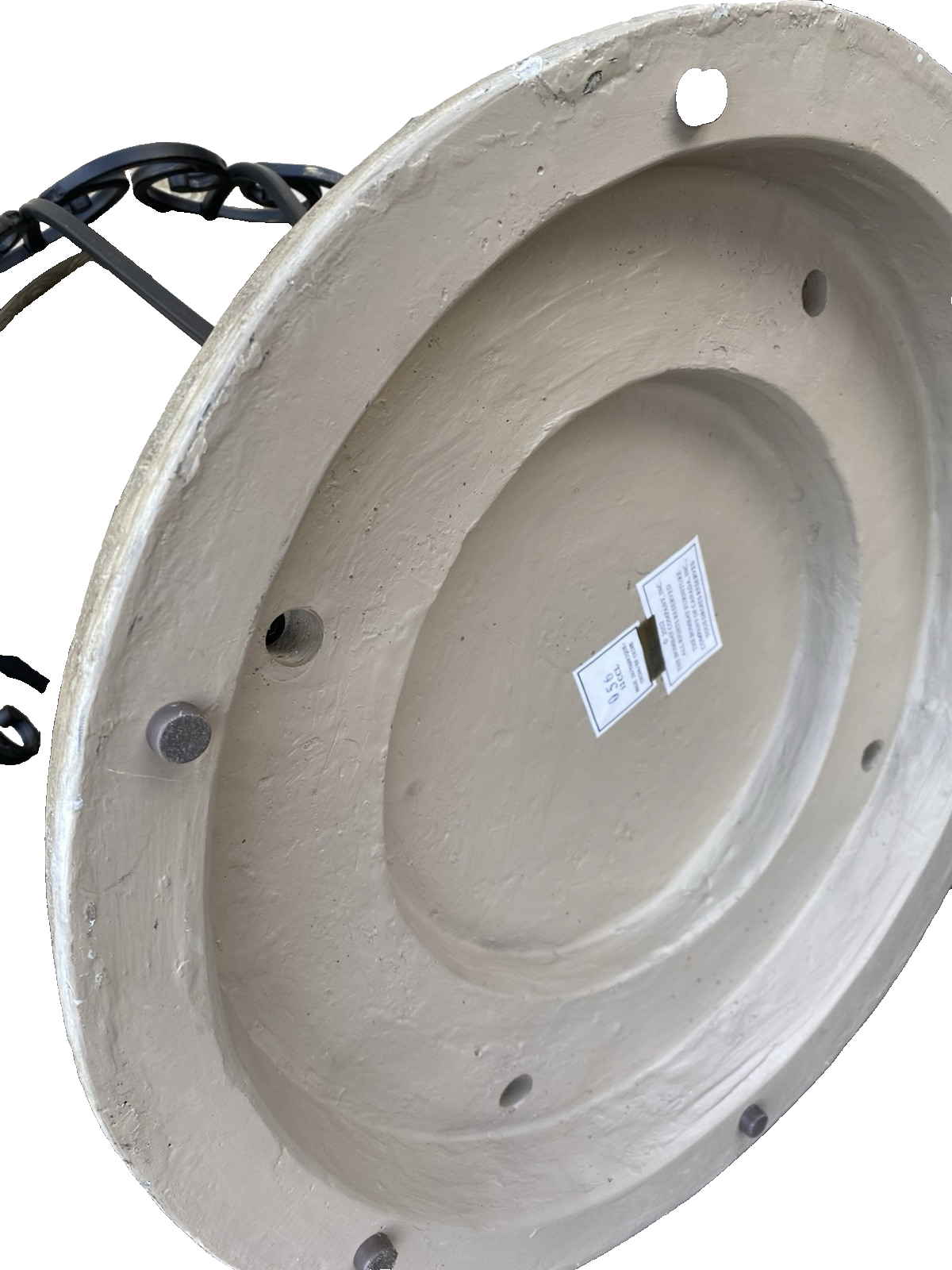 66359 BOMBAY Furniture Glass Top Foyer Dining Table with Fancy base