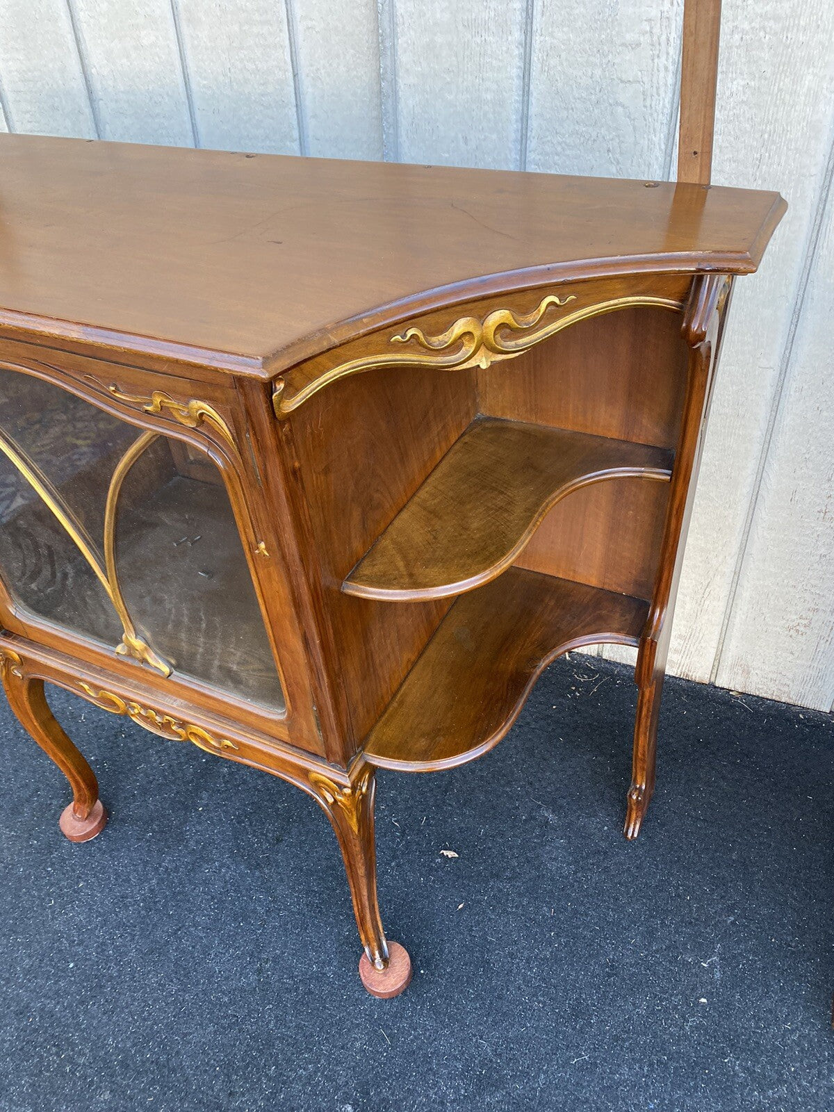 64662  Victorian Fabulous Art Nouveau Etergie Curio Cabinet Display Cabinet