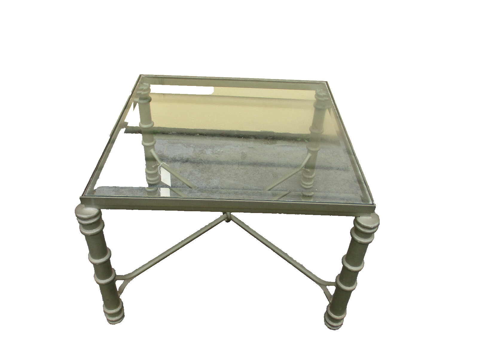 47718  Glass Top Decorator Coffee Table Stand QUALITY