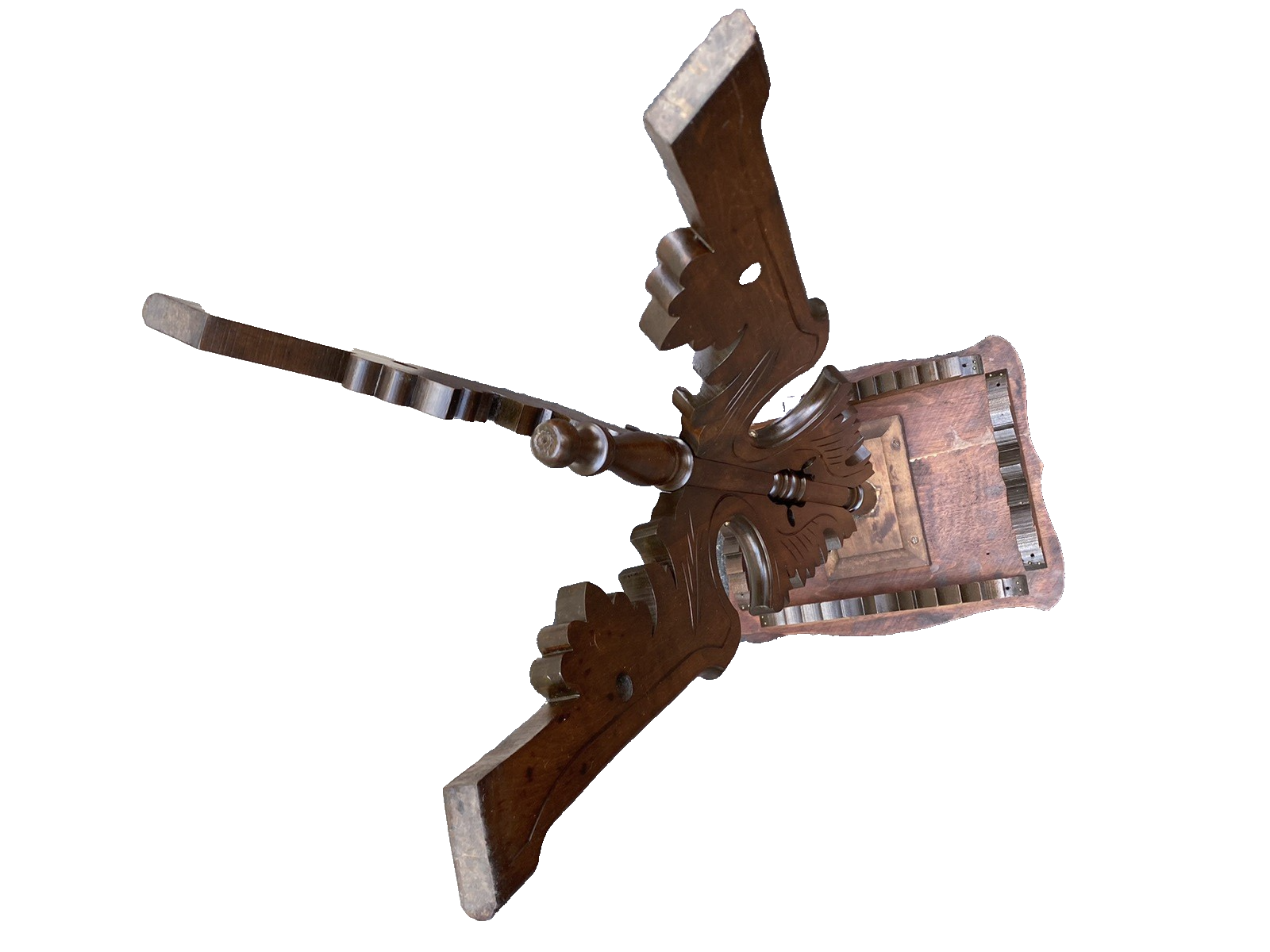 65732 Antique Victorian Walnut Lamp Table Stand