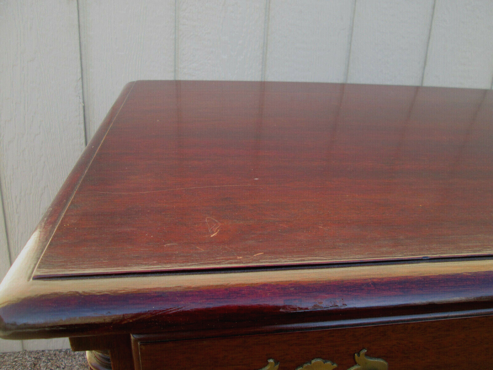54083 MAHOGANY BALL AND CLAW FOOT LOWBOY SERVER DRESSER