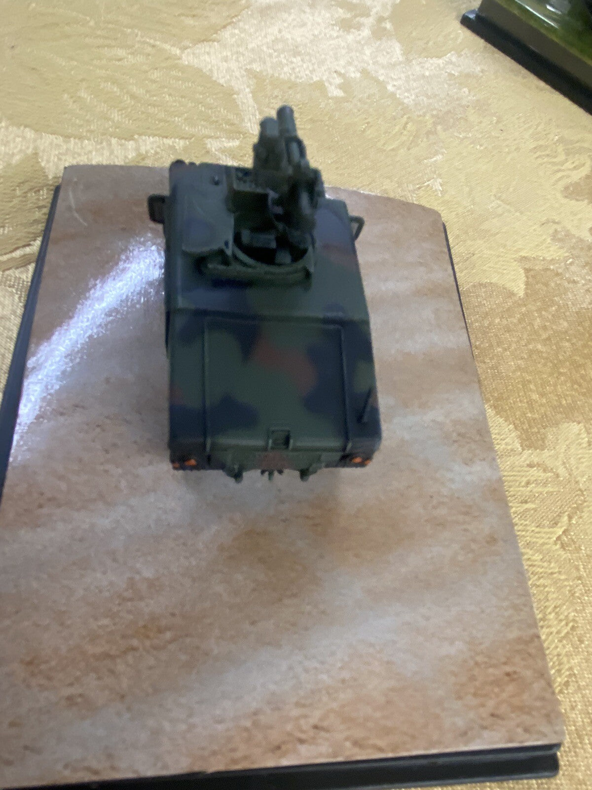 ES 50: Grouping of    4 Miltary  Tanks in Showcase    4 3/4" x 3 3/4" x 2 1/2"H