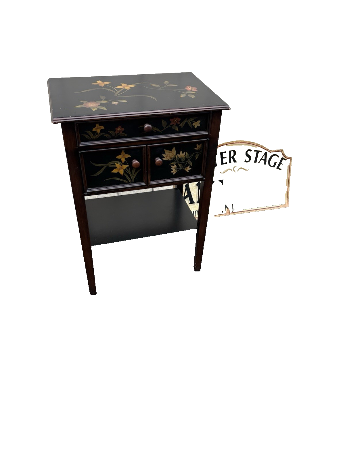 66834  Decorator Black Lamp Table Stand