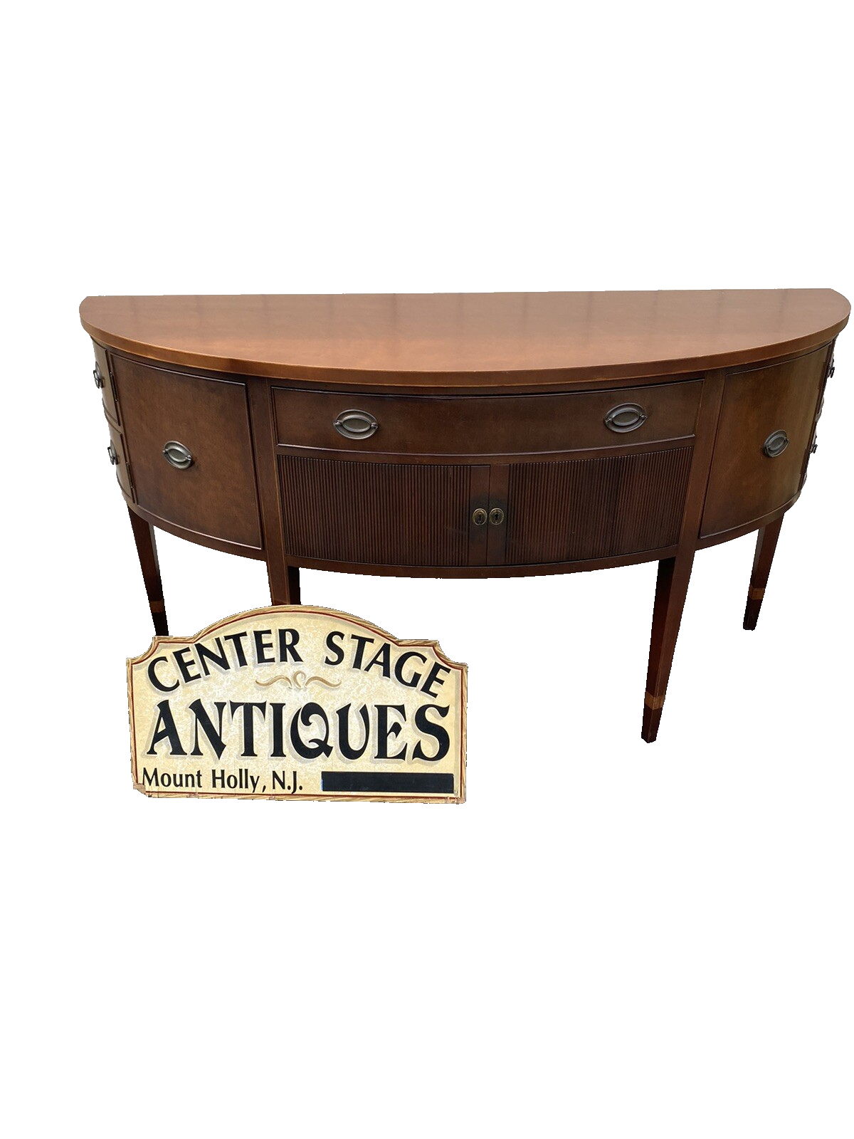 56898 KITTINGER 17685  Large Mahogany Pencil Inlaid Buffet Sideboard Server