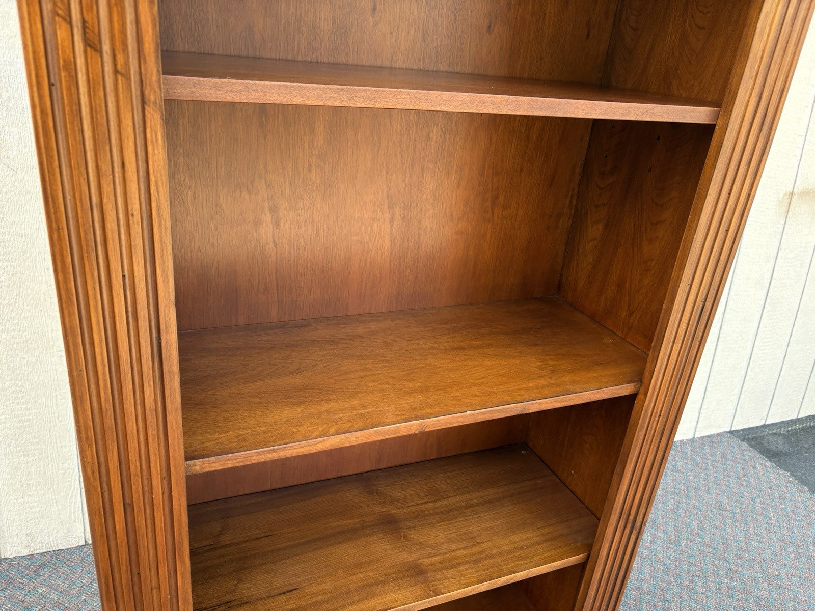 66911   Mahogany DOMAIN HOME FASHIONS Open Bookcase Curio Cabinet