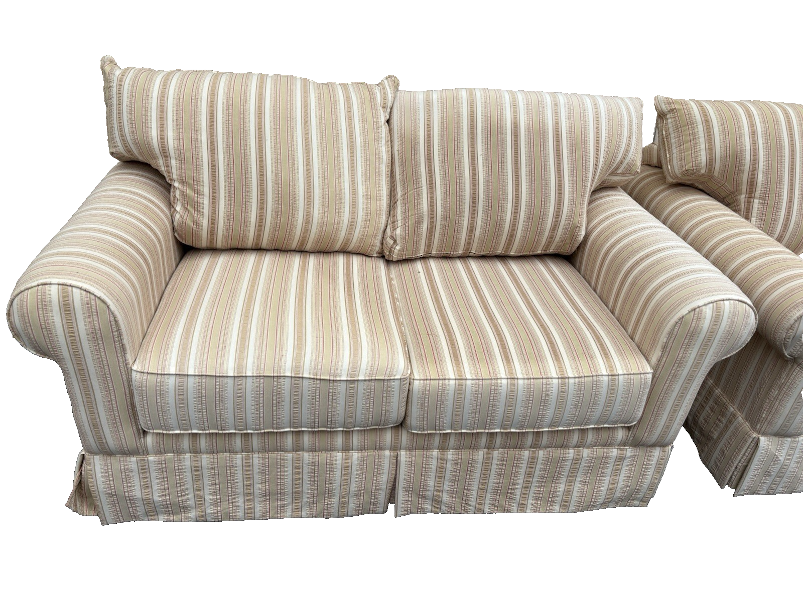 66861 + 66862 :   PAIR KLAUSSNER Furniture Loveseat Sofa Chairs Very COMFORTABLE