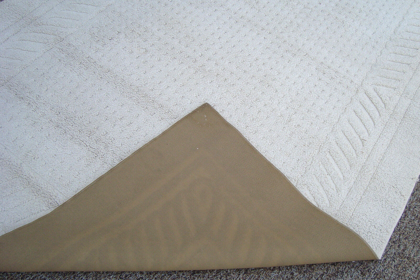 RUG 204:   Ivory Carpet Rug  Size  60" x 100"