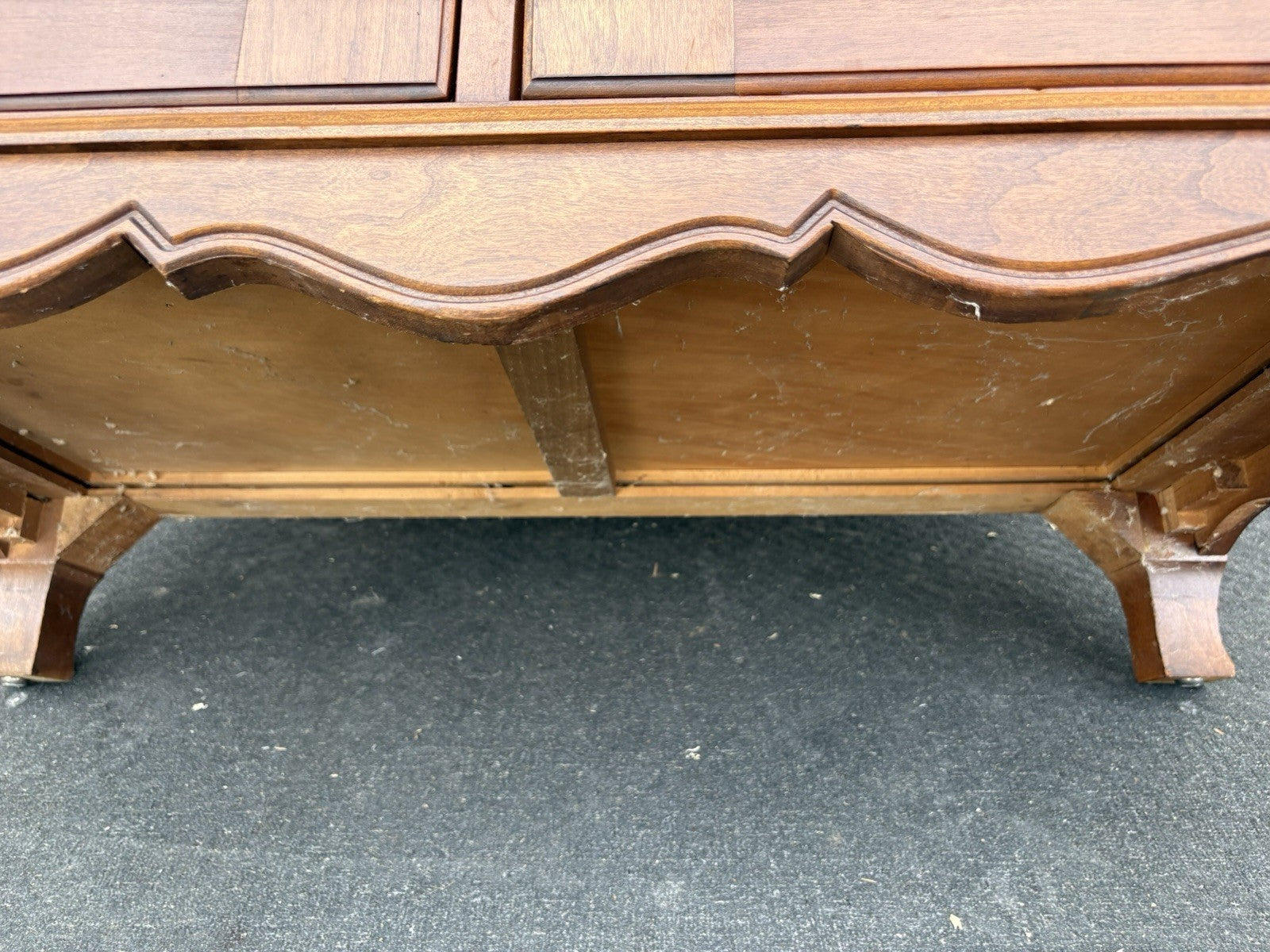 66666  Cherry Lift Top Bar Cart Server  Liquor Cabinet