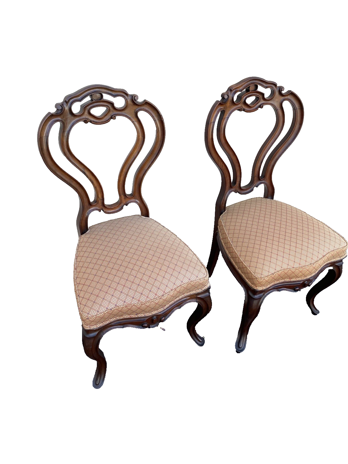 66456  Pair Antique Victorian Side Chair s