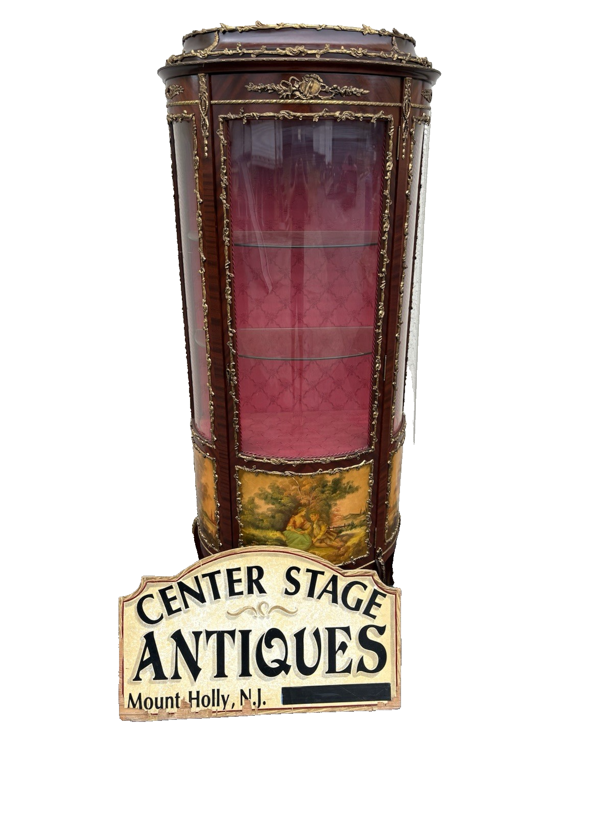 67095 Louis XV Curio China Cabinet with Bronze ormalu