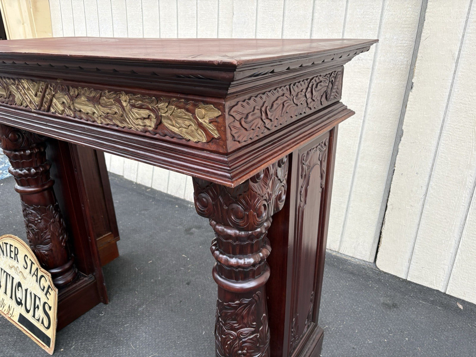 00001 Solid Mahogany Fireplace Mantle