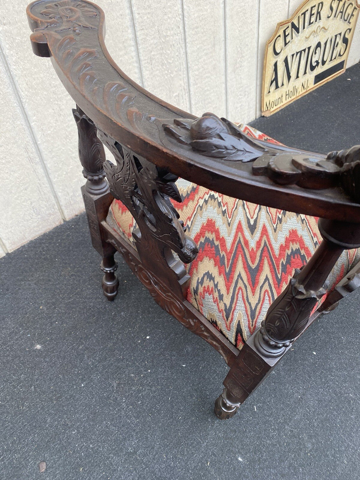 65608 CUSTOM HAND MADE Figural Corner Chair