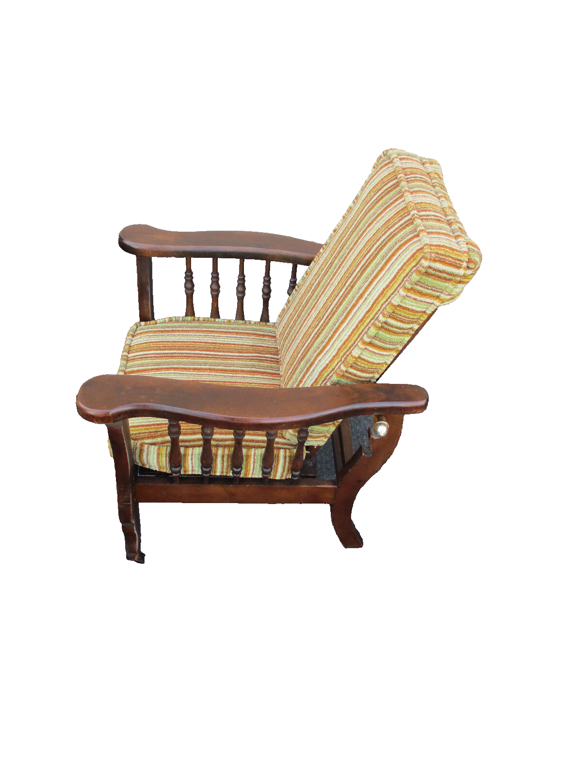 64294  RARE Childs Mahogany Antique Morris Chair Salesman Sample