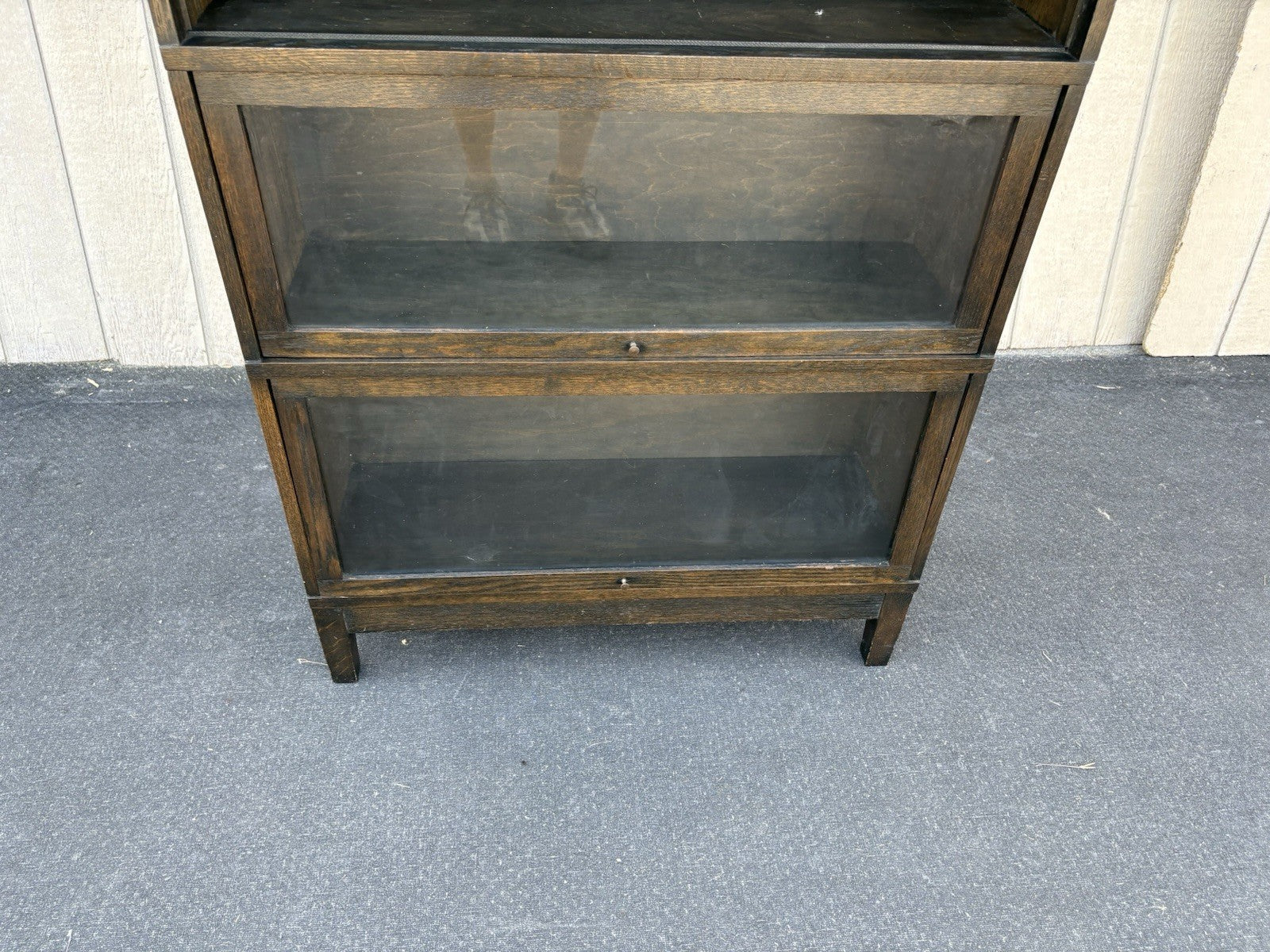 66879 Mission Style 4 section Oak Stacker Stacking Bookcase.