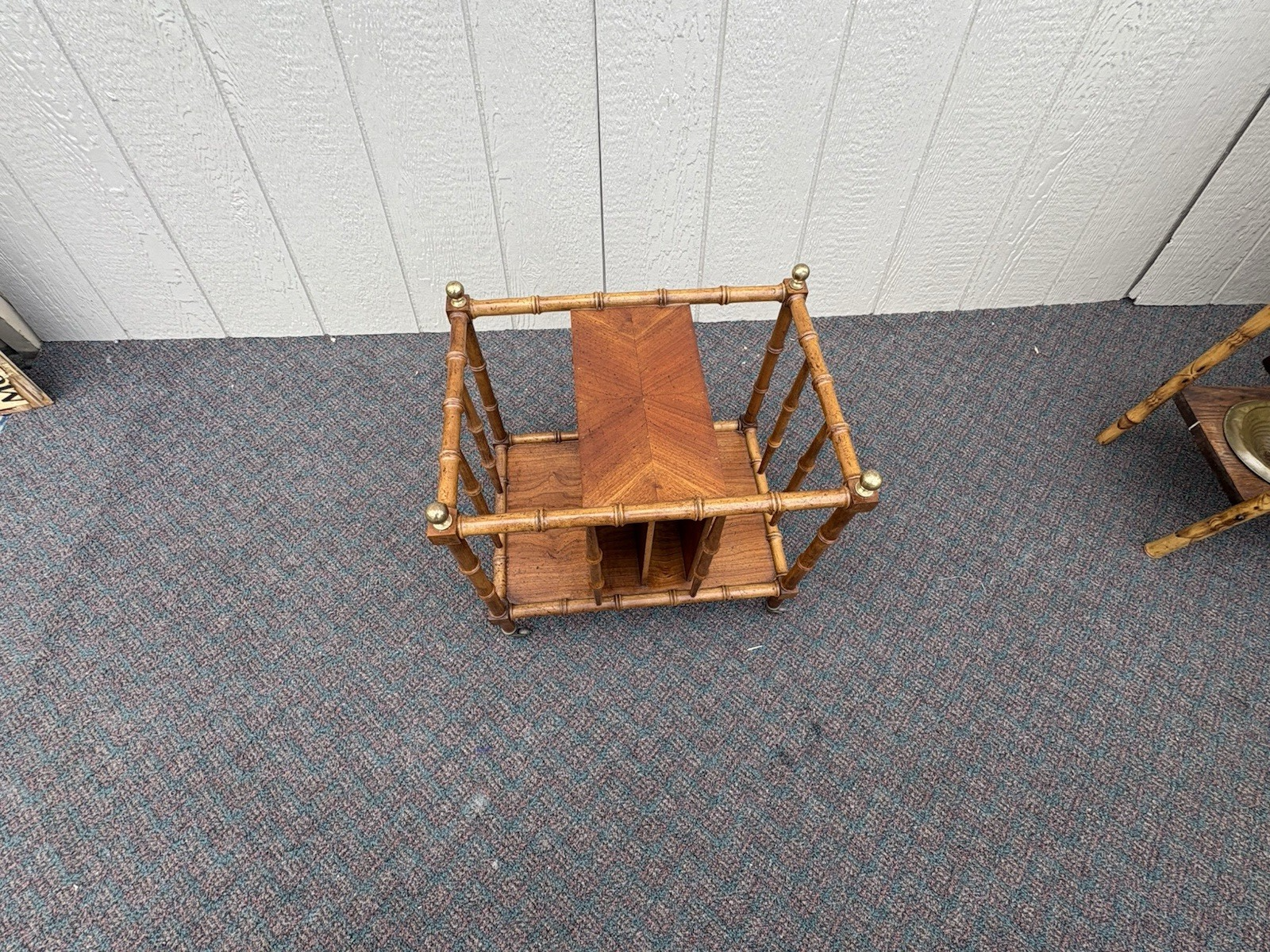 67041 Bamboo Magazine Rack Book Stand