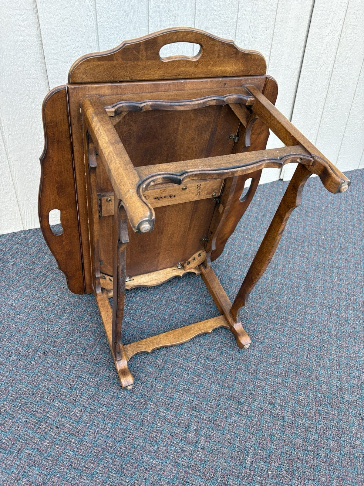 67014 ETHAN ALLEN Mahogany Butler Coffee Table Stand