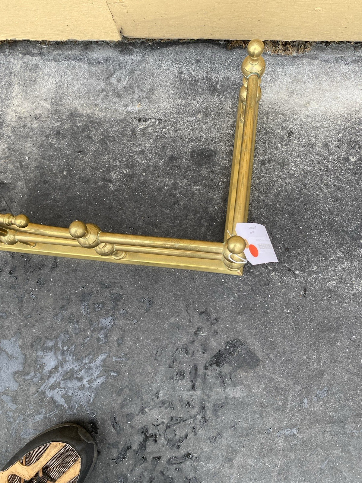 65936 Quality Brass Fireplace Mantle Fender