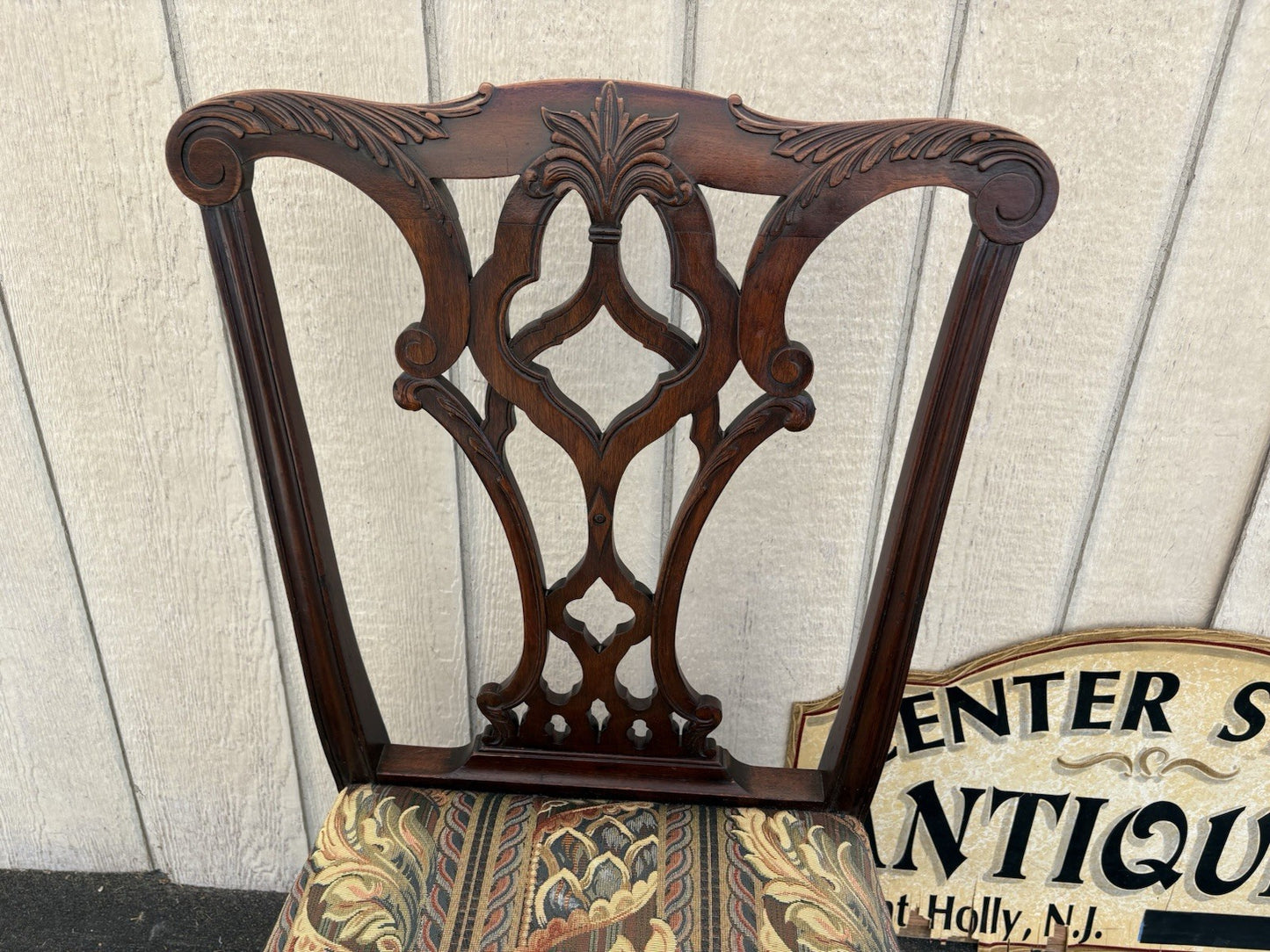66710 Mahogany Chippendale Claw Foot Side Chair