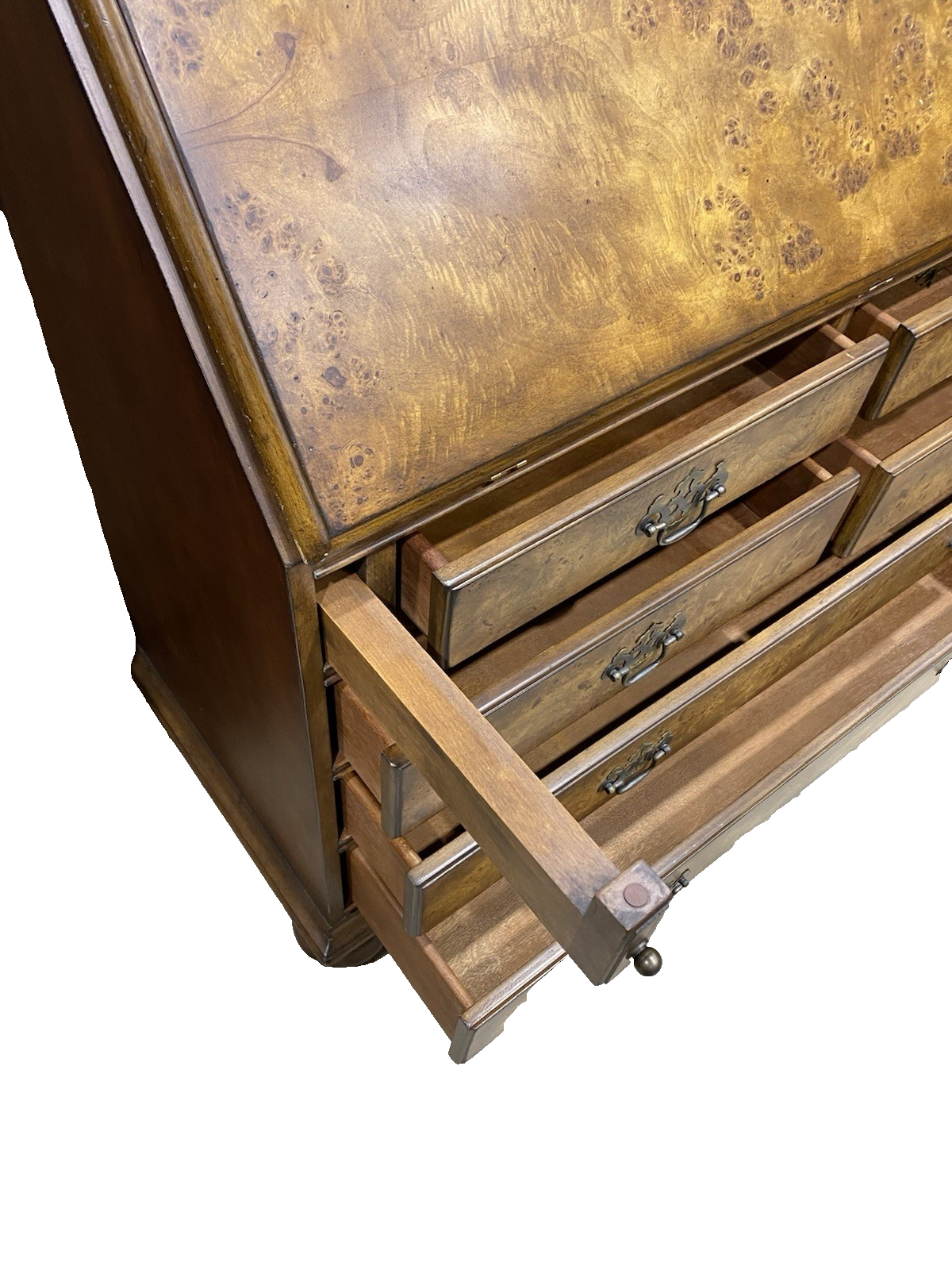 61715 Custom Made Secretary Desk with Super Interior