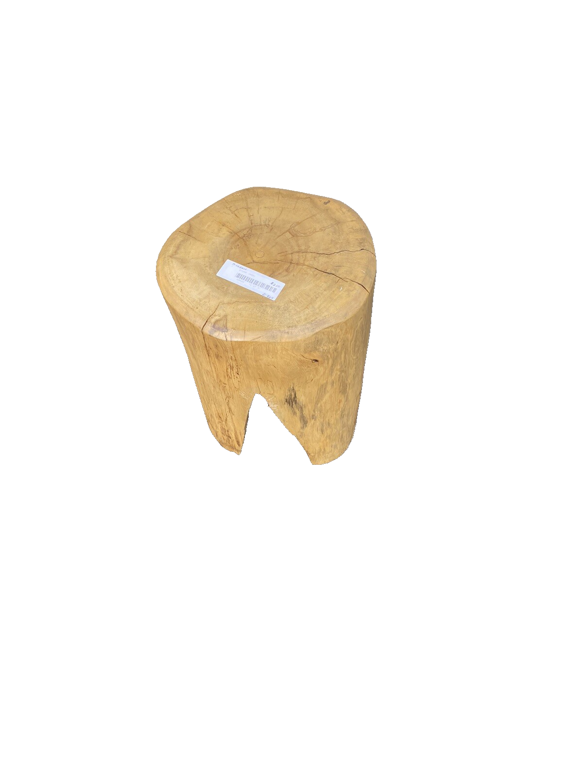 65683 Modern Lamp Table Stand Stump Wood
