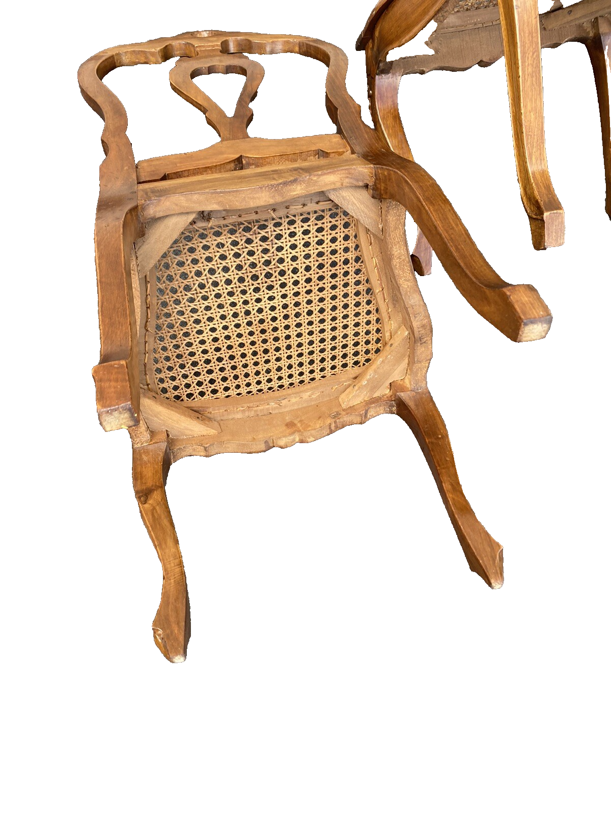 65322 Pair Antique Miniature  French Louis XV Childs Chair s