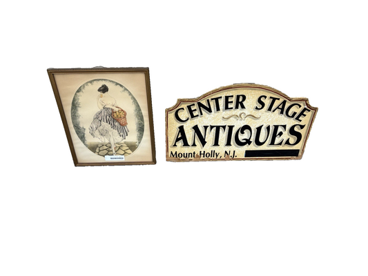 65135 Old ICART Print LE PANIER DE FOMMES Morris Bender INC