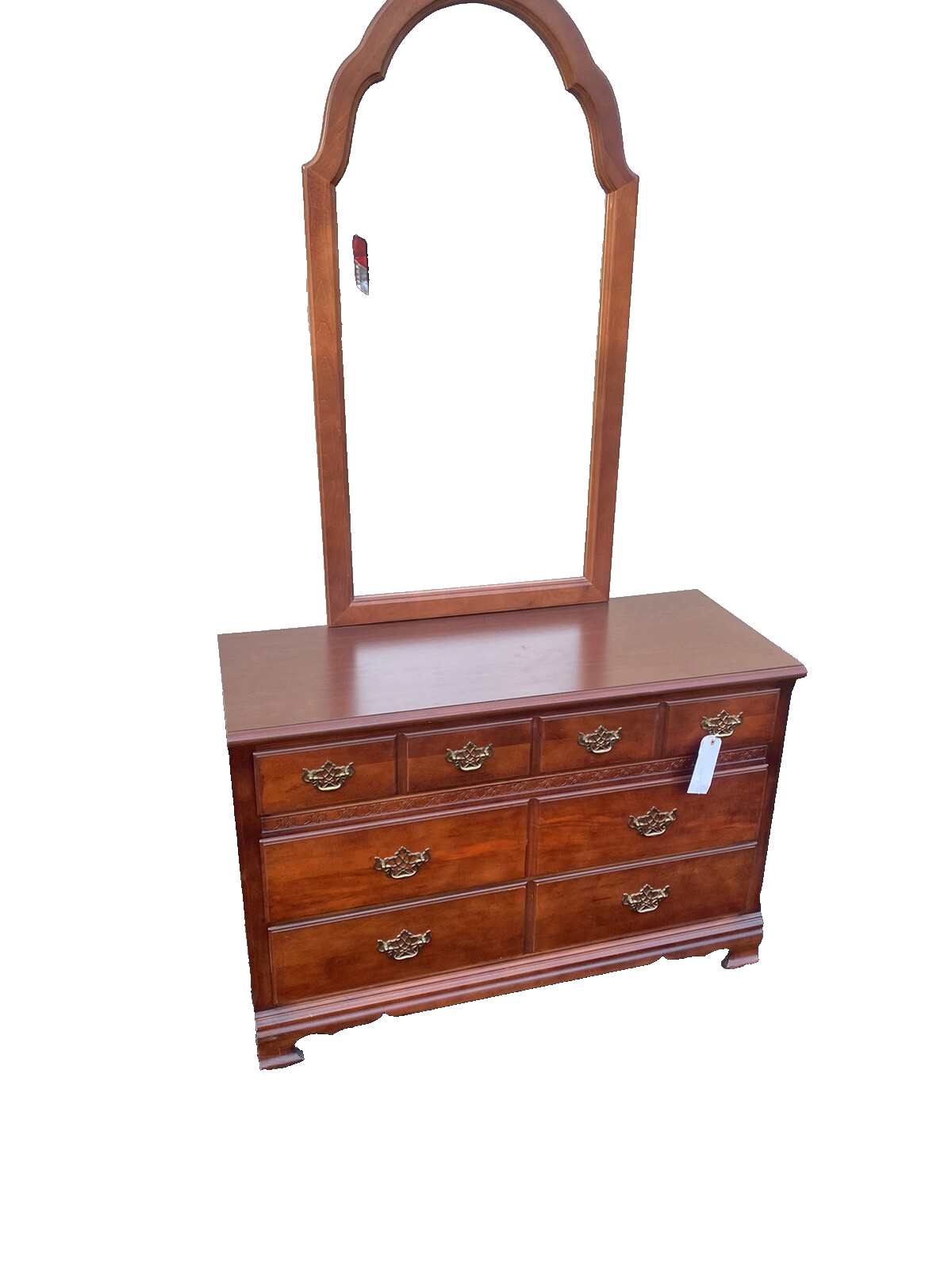 62258 Stanley Cherry Dresser with Mirror