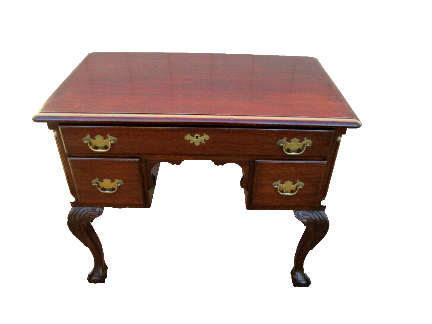 54083 MAHOGANY BALL AND CLAW FOOT LOWBOY SERVER DRESSER