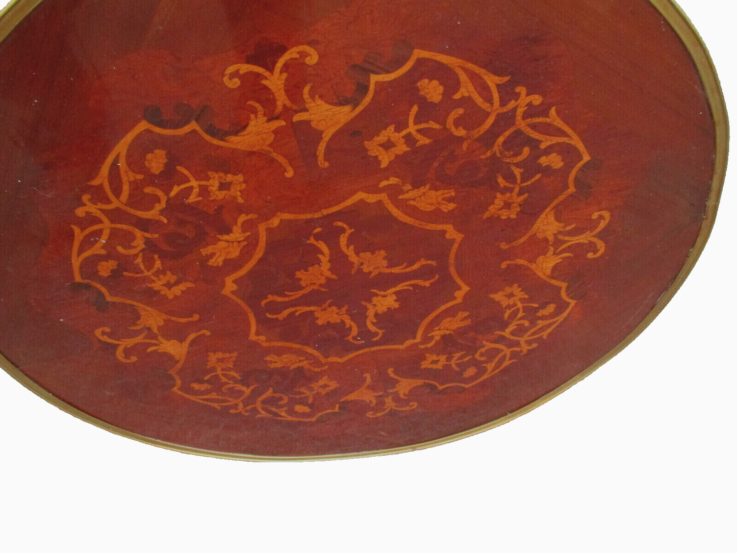 62616 Neoclassical Inlaid and Bronze Lamp Table Stand