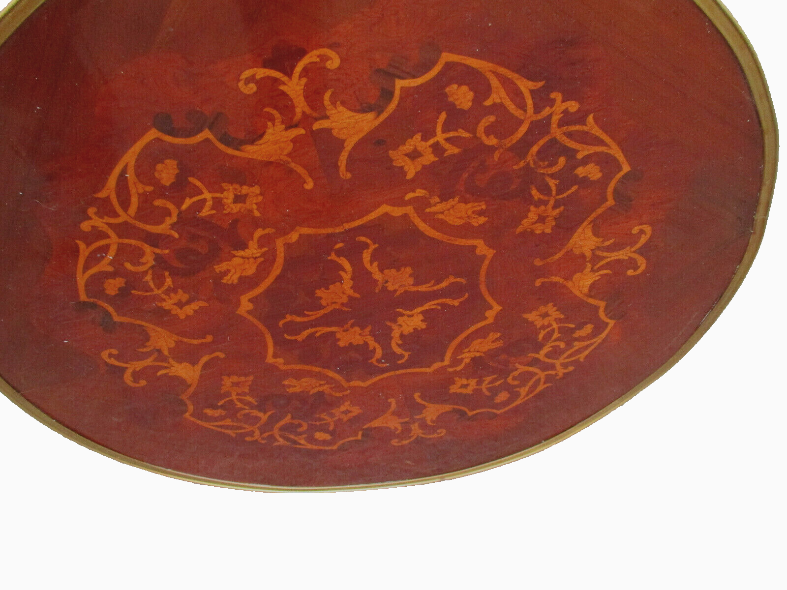 62616 Neoclassical Inlaid and Bronze Lamp Table Stand