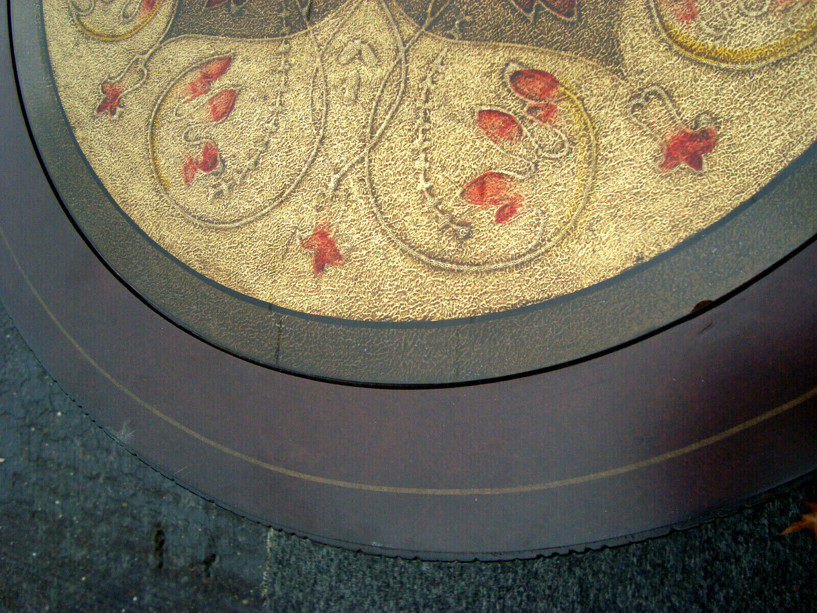 60425  Glass Top Lamp Table Nightstand Stand