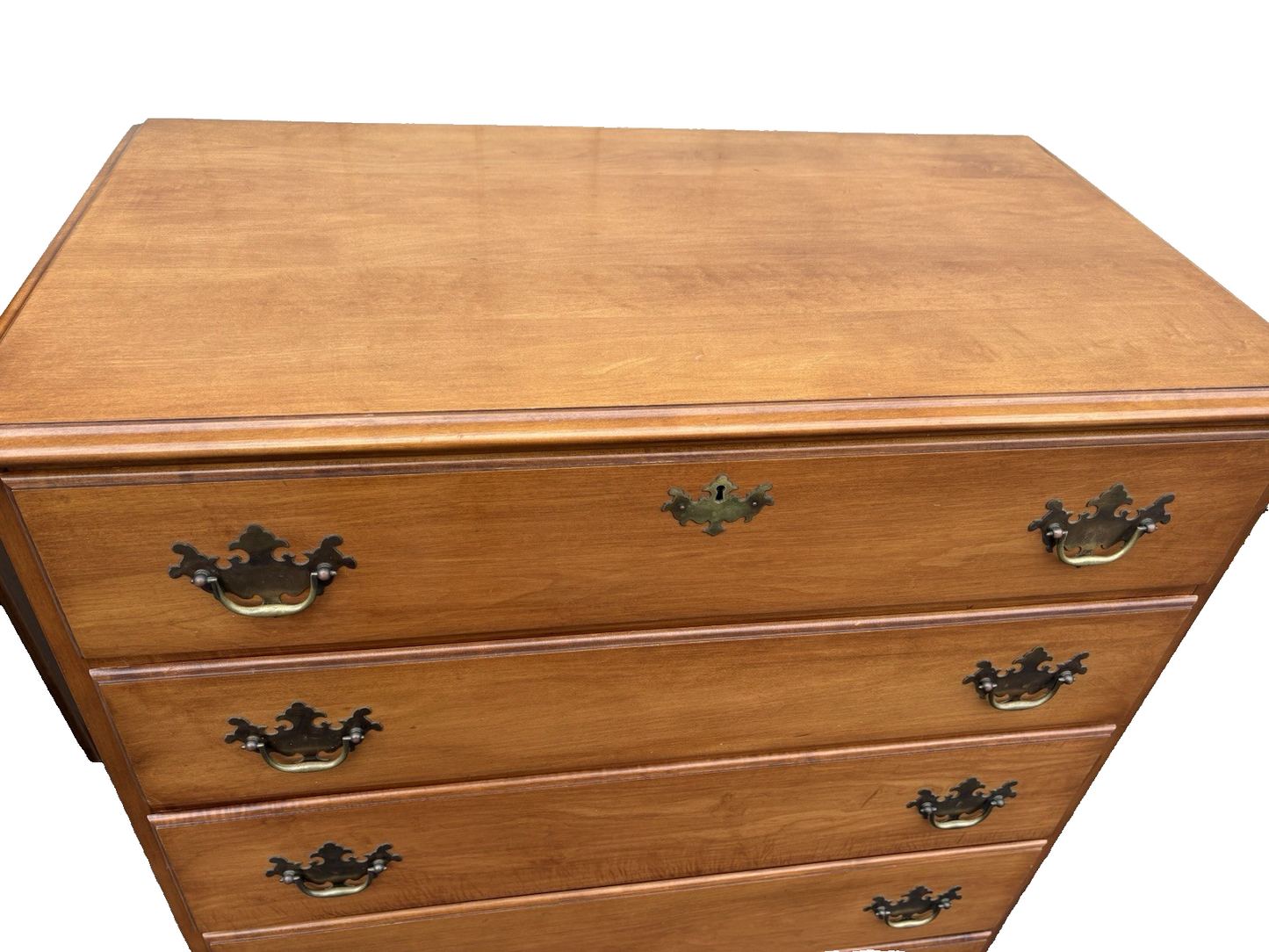 67109 Solid Maple High Chest Dresser