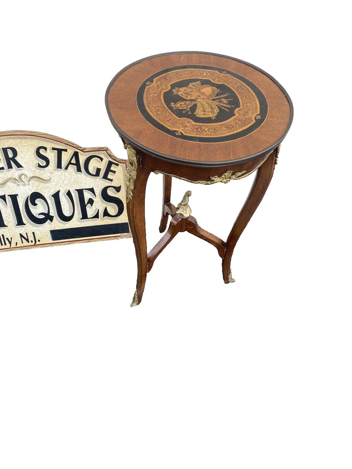 66568   Inlaid Louis XV Side Table Stand