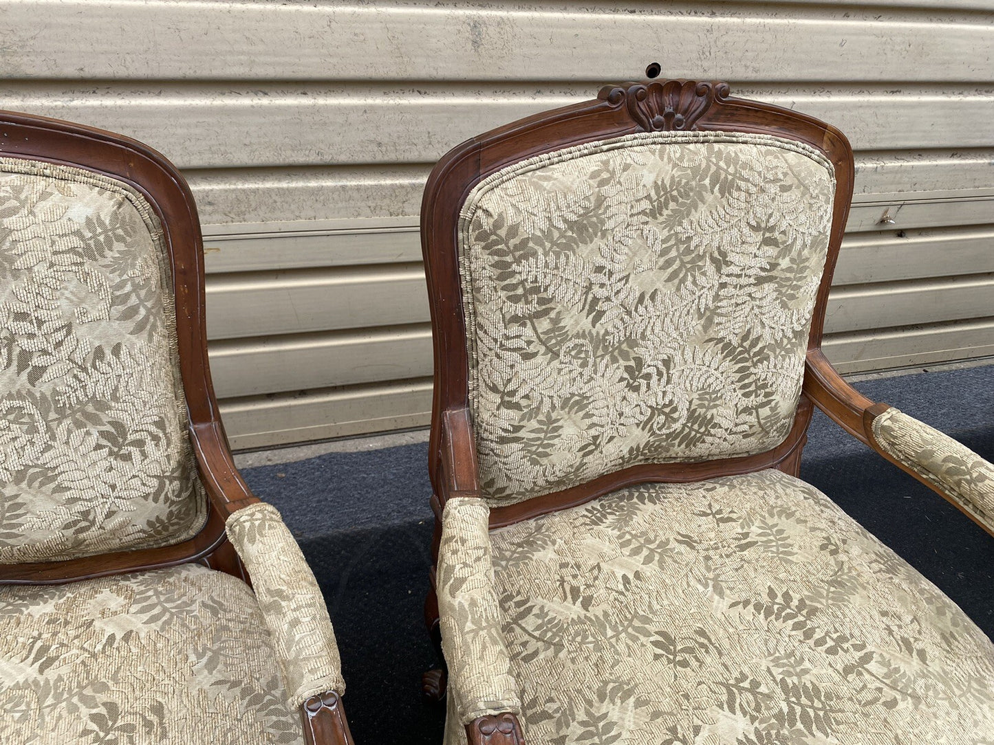 65776  Pair SAM MOORE Bergere Armchair Chair s