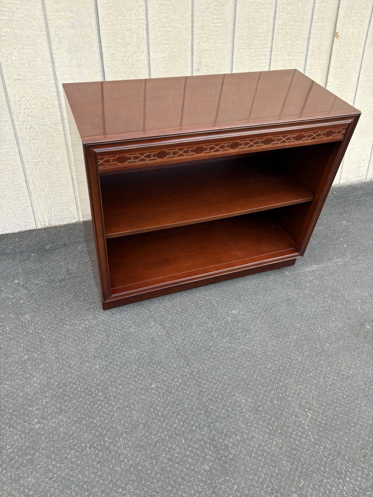 66892  Mahogany Bookcase Curio Cabinet