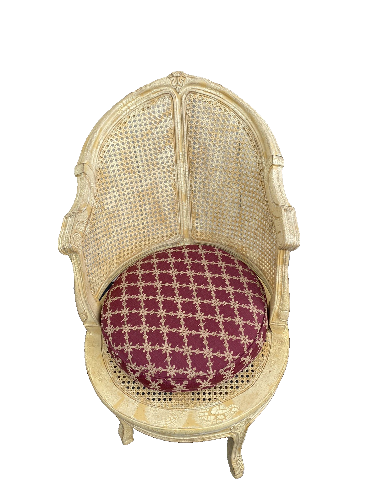 65353 Decorator Swivel Vanity Chair with upholstered cushion