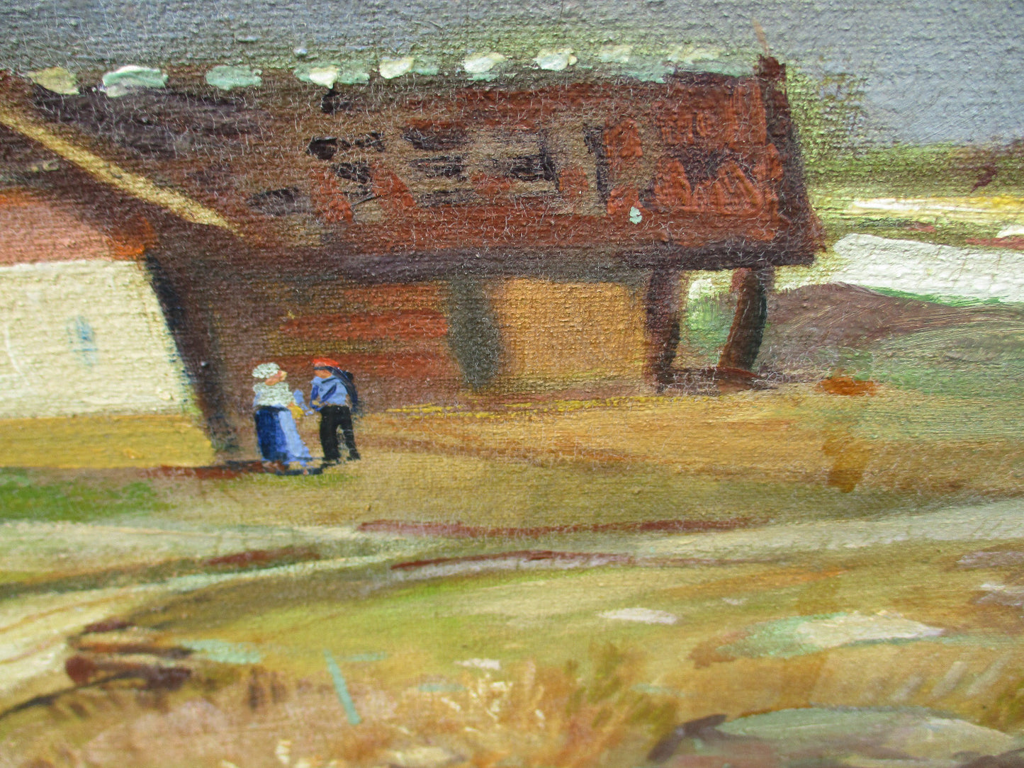 ART 07:  Oil Painting on Canvas Signed O ARNOLD