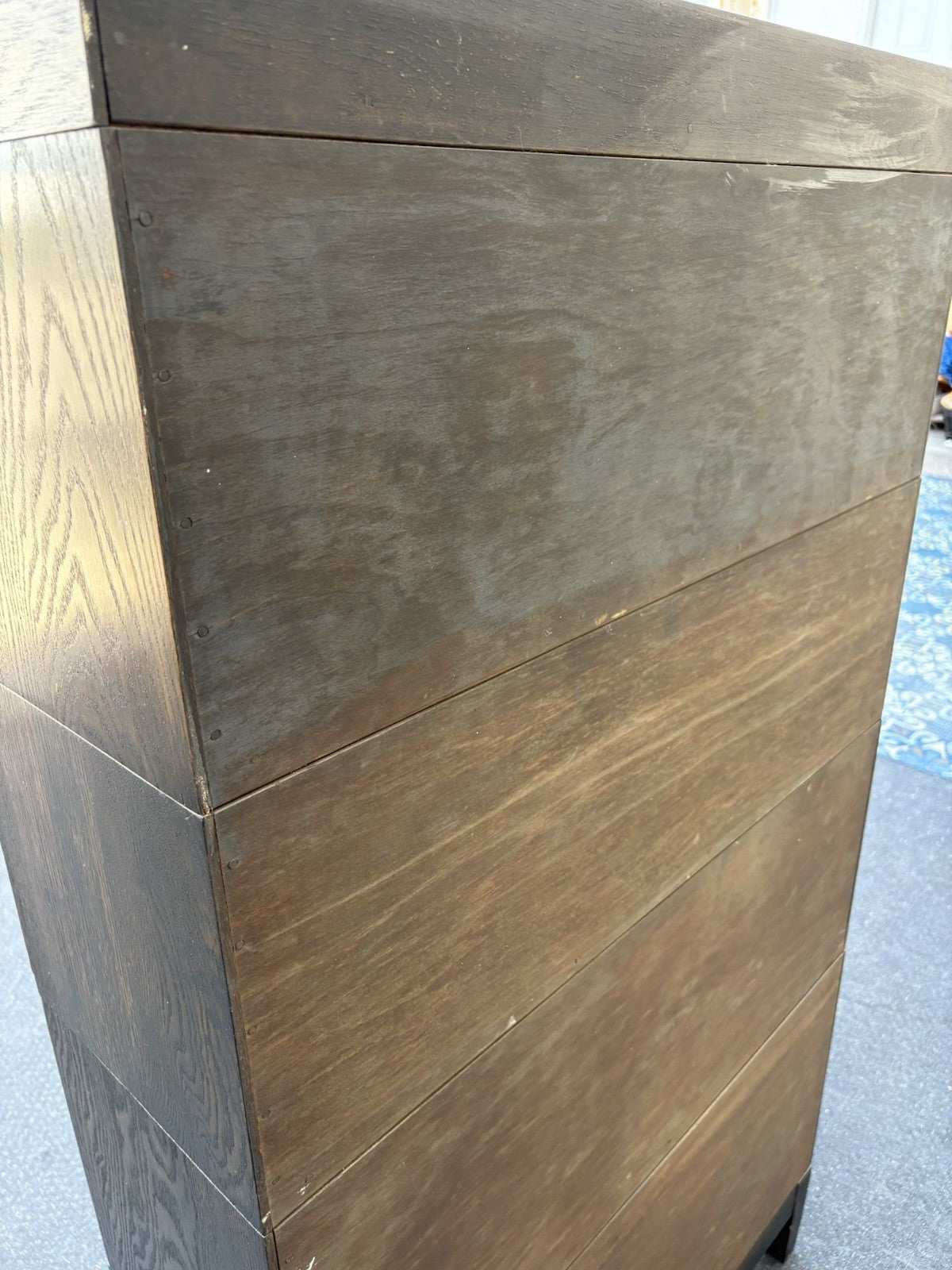 66879 Mission Style 4 section Oak Stacker Stacking Bookcase.