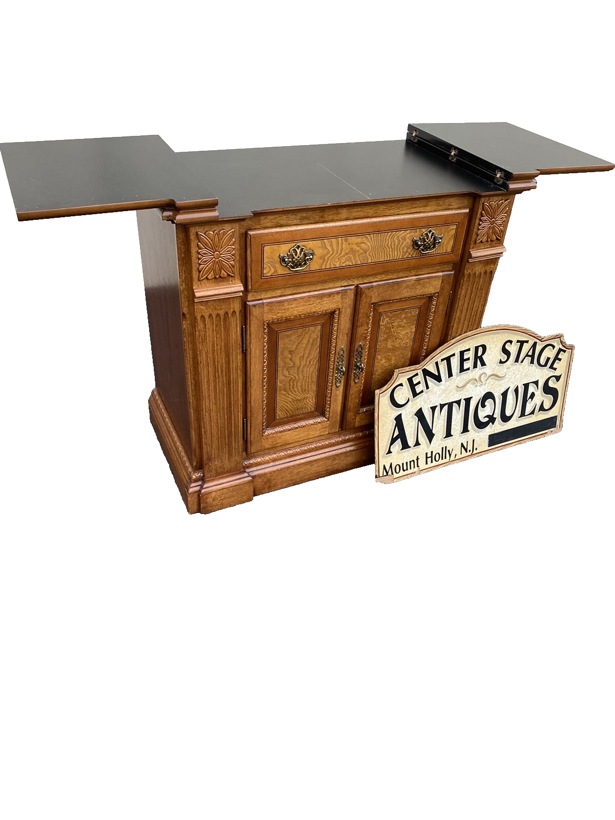 66098 Mahogany Universal Furniture Bar Cart Sideboard Server Cabinet