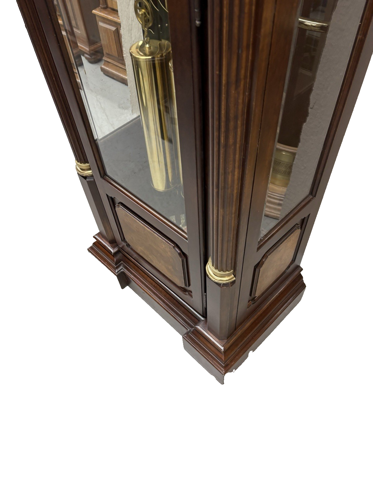 66053 RIDGEWAY Grandfather Clock Professionally Serviced Good Working Condition