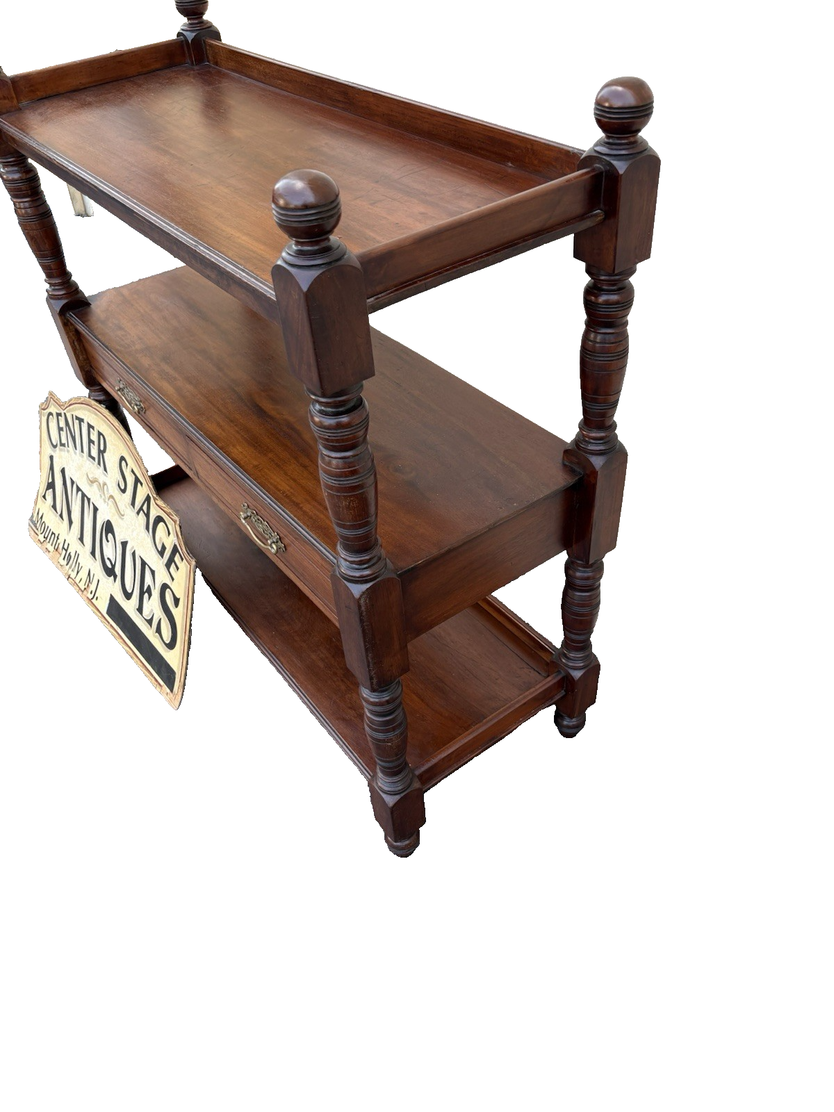 66910  Antique Victorian Bookcase Etergie with 2 Drawers