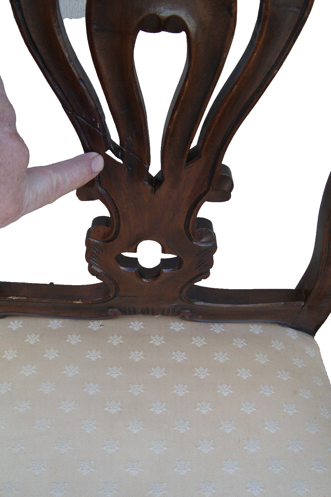 59853  Pair Custom Made French Country Armchairs Dining Chairs