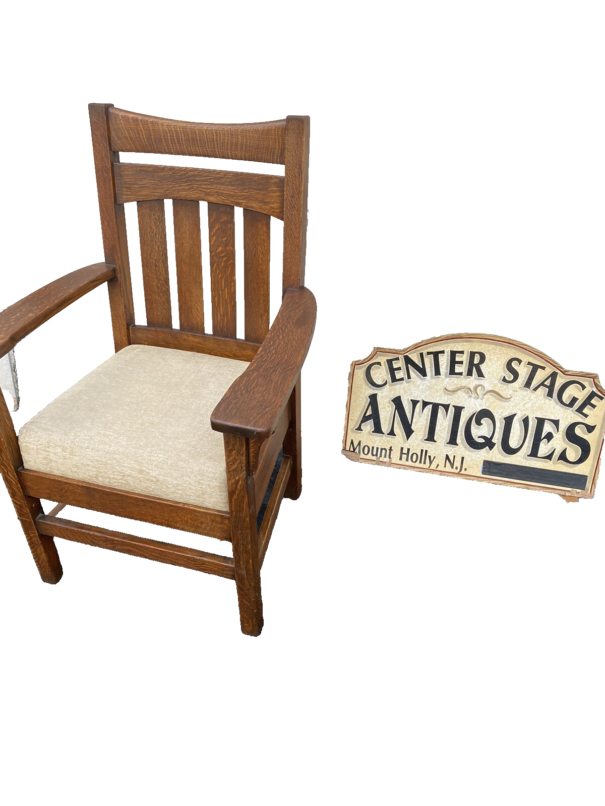 66188  Antique Mission Arts and Crafts Stickley ?? Arm Chair